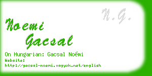 noemi gacsal business card